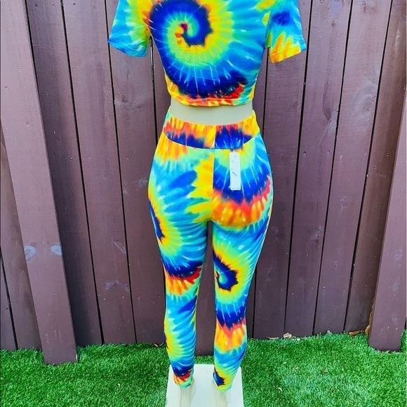 Tye-Dye Matching Set  [Blue Green] - Picture 8 of 10